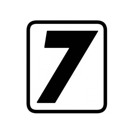 Barracuda Honda X-ADV Tabliczka Numeryczna Numer 7