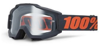 100 PROCENT (2020) GOGLE MODEL ACCURI ENDURO GUNMETAL KOLOR SZARY SZYBKA PRZEŹROCZYSTA