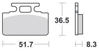 KLOCKI HAMULCOWE SBS 618 RQ