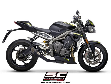 SC-Project tłumik końcowy S1 Matt Black tytan Triumph STREET TRIPLE 765 S - R - RS (2020 – 2022)