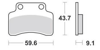KLOCKI HAMULCOWE SBS 141 CT
