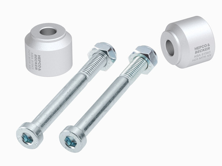 Handlebar riser 25 mm silver for BMW G 310 GS (2017-)