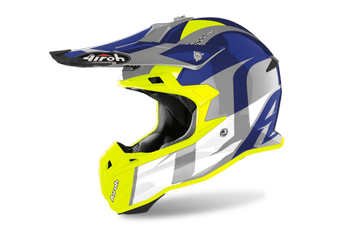 KASK AIROH TERMINATOR OPEN VISION COLOR SHOT BLUE GLOSS