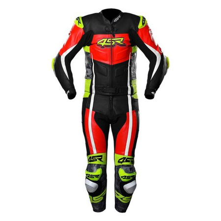 KOMBINEZON SKÓRZANY DWUCZĘŚCIOWY 4SR RR EVO III NEON