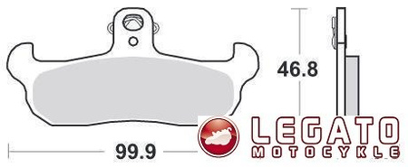 KLOCKI HAMULCOWE SBS 608 RSI