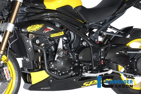 Osłona ramy lewa carbon - Triumph Speed Triple (2011-now) ILMBERGER RAL.003.TRSPT.K