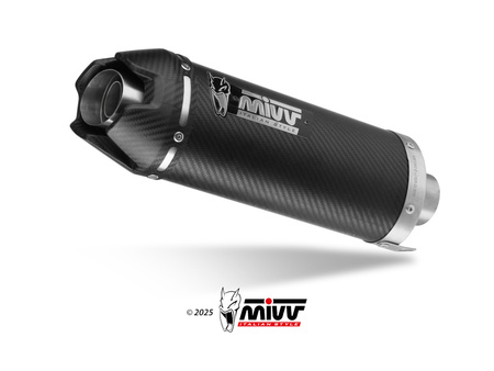Mivv Tłumik końcowy AK-1 CARBON WITH CARBON CAP KAWASAKI NINJA ZX-6R 2021-2025