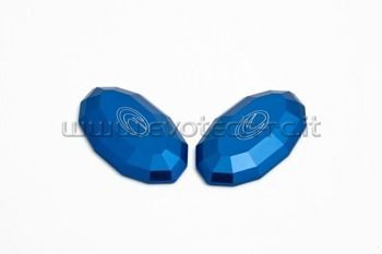Zaślepki lusterek EVOTECH RC Kawasaki niebieskie