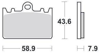 KLOCKI HAMULCOWE SBS 666 HF