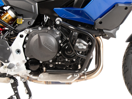 Engine protection bar black incl. protection pads for BMW F 900 XR (2025-)