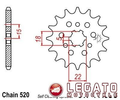 ZĘBATKA NAPĘDOWA JT PRZÓD SELF CLEANING (520)