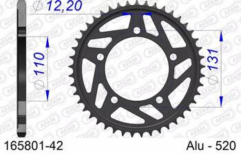 165801-42 AFAM ZĘBATKA TYLNA ALUMINIOWA