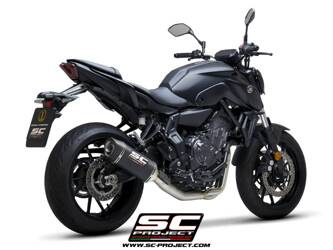 SC-Project układ wydechowy SC1-S carbon Yamaha MT-07 (2021 – 2024)