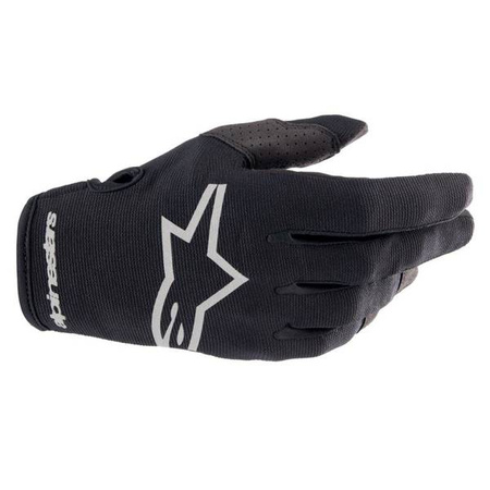 RĘKAWICE ALPINESTARS RADAR BLACK/BRUSHED SILVER
