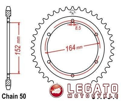 ZĘBATKA NAPĘDOWA JT TYŁ (530)