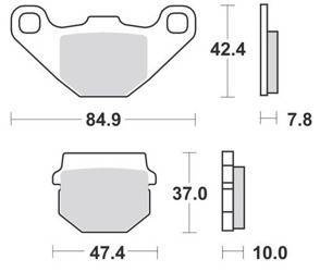 KLOCKI HAMULCOWE SBS 102 CT