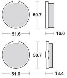 KLOCKI HAMULCOWE SBS 518 HF