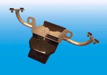 Stelaż przedni sportowy wraz z dolotem z carbonu Motoholders Kawasaki ZX 10 R/16-  srebrny