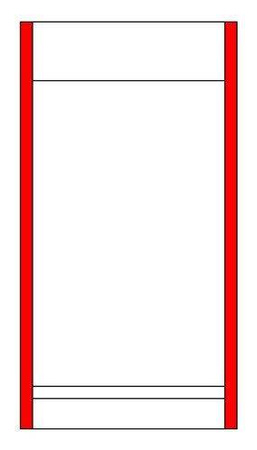 98990 Zestaw listew bocznych do ekspozytora o wysokości - 142 cm