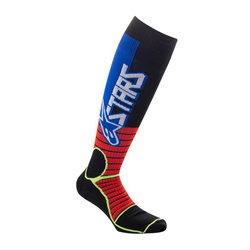 SKARPETY ALPINESTARS MX PRO BRIGHT RED/FLUO YELLOW/BLUE
