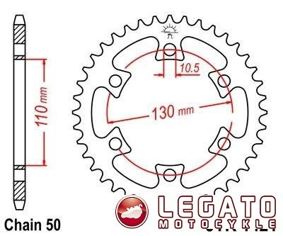 ZEBATKA NAPĘDOWA JT TYŁ (530)