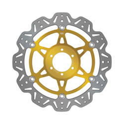 EBC Tarcza hamulcowa motocyklowa VR614GLD VEE, złota