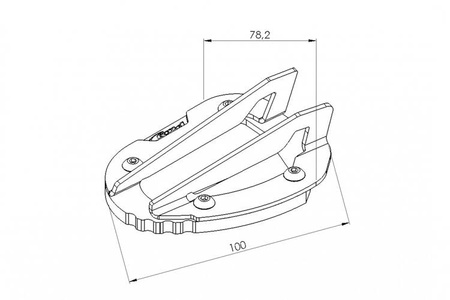 Poszerzenie stopki bocznej PUIG do Honda CRF1000L Africa Twin 15-19 Czarny (N) 20173N
