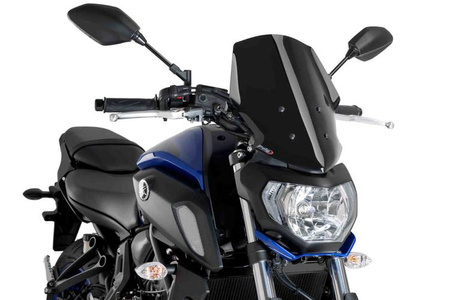 Owiewka PUIG do Yamaha MT-07 18-20 (Touring) Czarny (N) 9667N