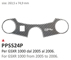 ONEDESIGN Naklejka na półkę kierownicy Suzuki GSXR 1000 2005/2006