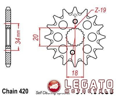 ZĘBATKA NAPĘDOWA JT PRZÓD SELF CLEANING