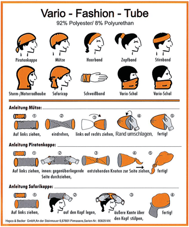 Multifunctional Headwear by Hepco&Becker