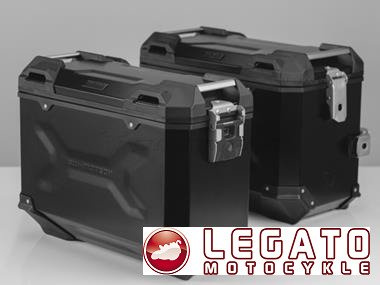KOMPLETNY ZESTAW KUFRÓW BOCZNYCH TRAX ADV I STELAŻY BLACK 45/37 L TRIUMPH TIGER 1050 SPORT (13-)