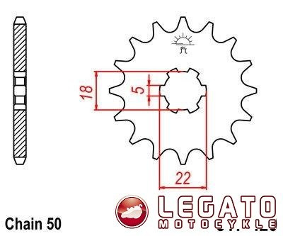 ZĘBATKA NAPĘDOWA JT PRZÓD