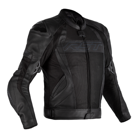 Motocyklowa Kurtka Skórzano-Tekstylna RST Tractech Evo 4 Mesh CE Black/Black (2526)