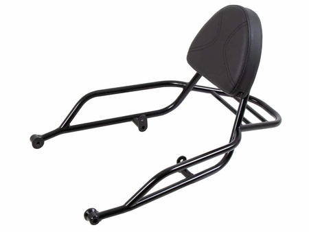 Sissybar with rearrack black for Moto Guzzi V7 Stone Special Edition (850ccm) (2022-2023)