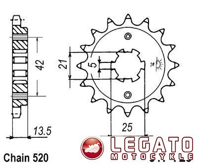 ZĘBATKA NAPĘDOWA JT PRZÓD (520)