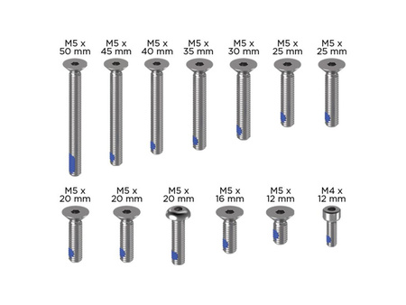 Zestaw śrub w kolorze czarnym Quad Lock® PRO