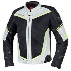 Motocyklowa Kurtka Tekstylna Ozone Jet II Ice/Black/Fluo Yellow
