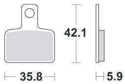 KLOCKI HAMULCOWE SBS 895 HF
