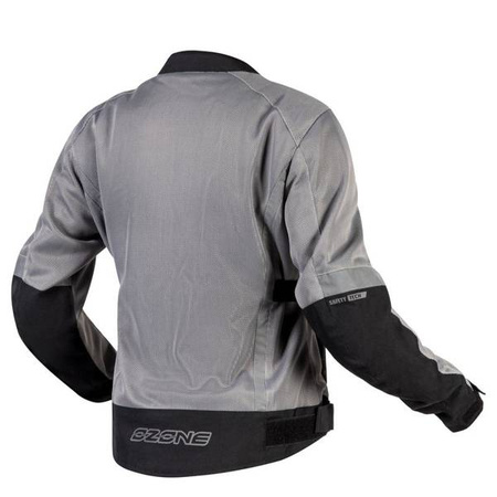 KURTKA TEKSTYLNA OZONE DART LADY SILVER/BLACK (PLUS SIZE)