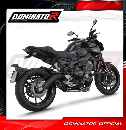 Dominator Układ wydechowy HP8 Black + dB killer Yamaha Mt-09 2017-2020