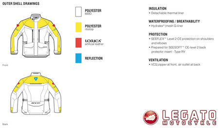 REV'IT! Kurtka tekstylna Safari 3 kolor Srebrny/Niebieski