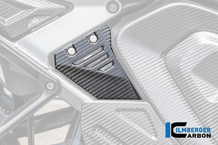 Osłona przedniego trójkąta ramy tylnej prawa - carbon matowy BMW R 1300 GS Adventure (od 2024) ILMBERGER CM.RDR.010.24GSA
