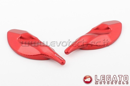 Zaślepki lusterek EVOTECH RC Triumph czerwone