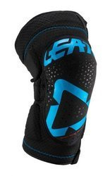 LEATT (2020) NAKOLANNIKI OCHRANIACZE KOLAN 3DF 5.0 ZIP KNEE GUARD BLACK KOLOR CZARNY/NIEBIESKI
