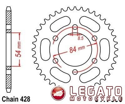 ZĘBATKA NAPĘDOWA JT TYŁ (428)