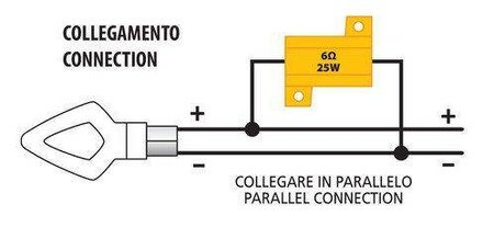 45506 Opornik w szczelnej obudowie, 12V, 6OHM - 25W