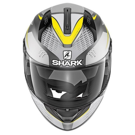 Kask motocyklowy integralny SHARK RIDILL STRATOM kolor czarny/matowy/szary/żółty 