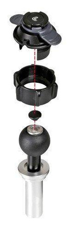 90458 Opti Tube, mocowanie w sztycy widelca motocykla  - Ø 17-20,5 mm