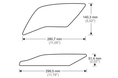 TANKPADY BOCZNE PUIG DO YAMAHA R1 15-21